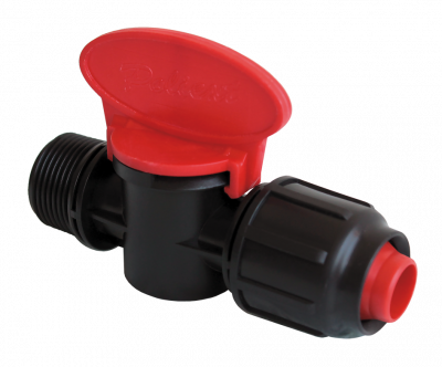 Кран для капельного полива 16 x 1/2" НР (Poliext 07060070)