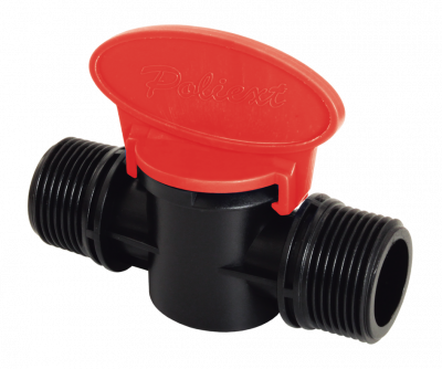 Кран для капельного полива 1/2" НР x 1/2" НР (Poliext 07050060)